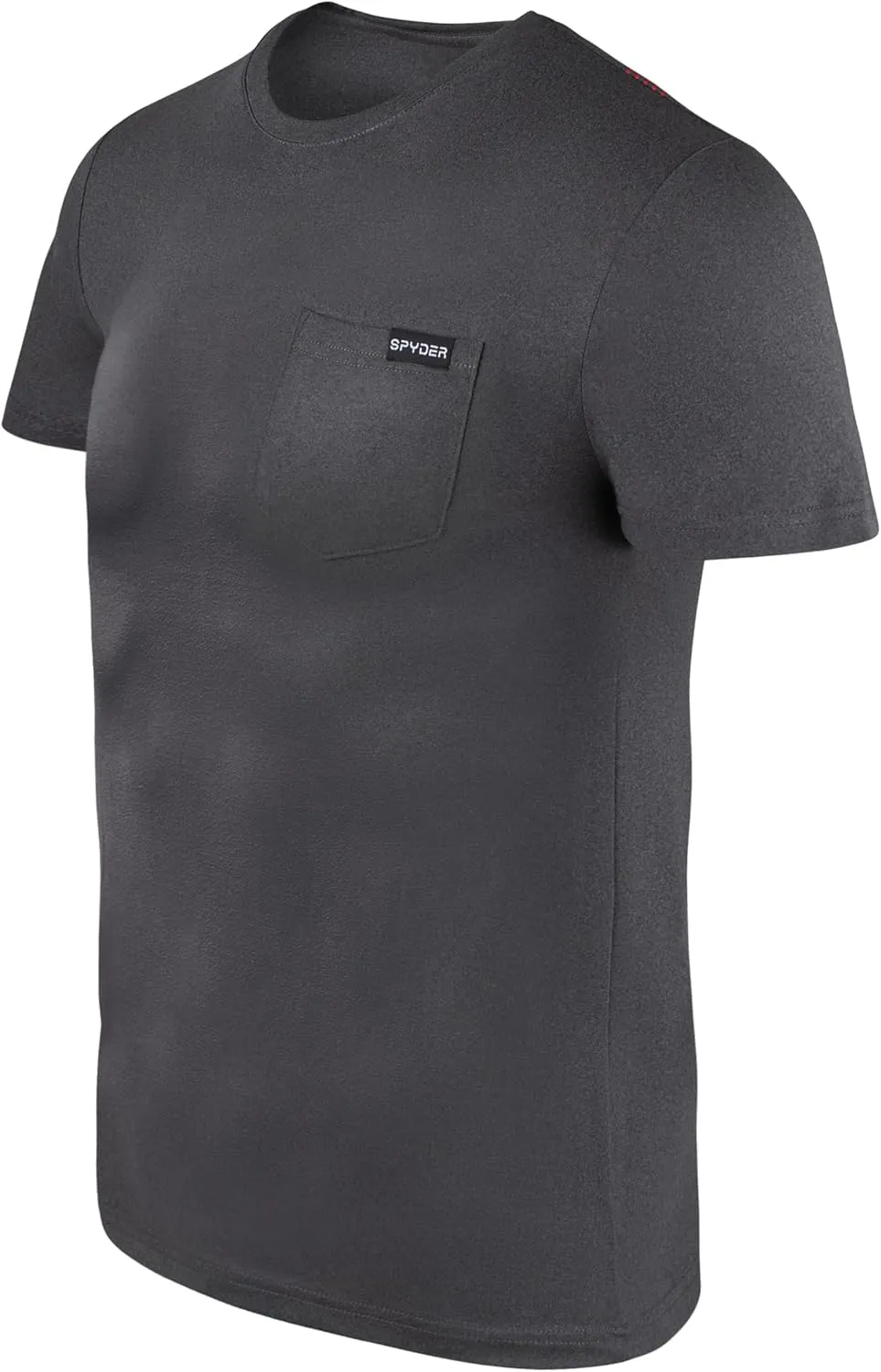Spyder Mens Performance Moisture Wicking Crew Neck Undershirts/Ultra Soft Stretch Sports T-Shirt W/Pocket