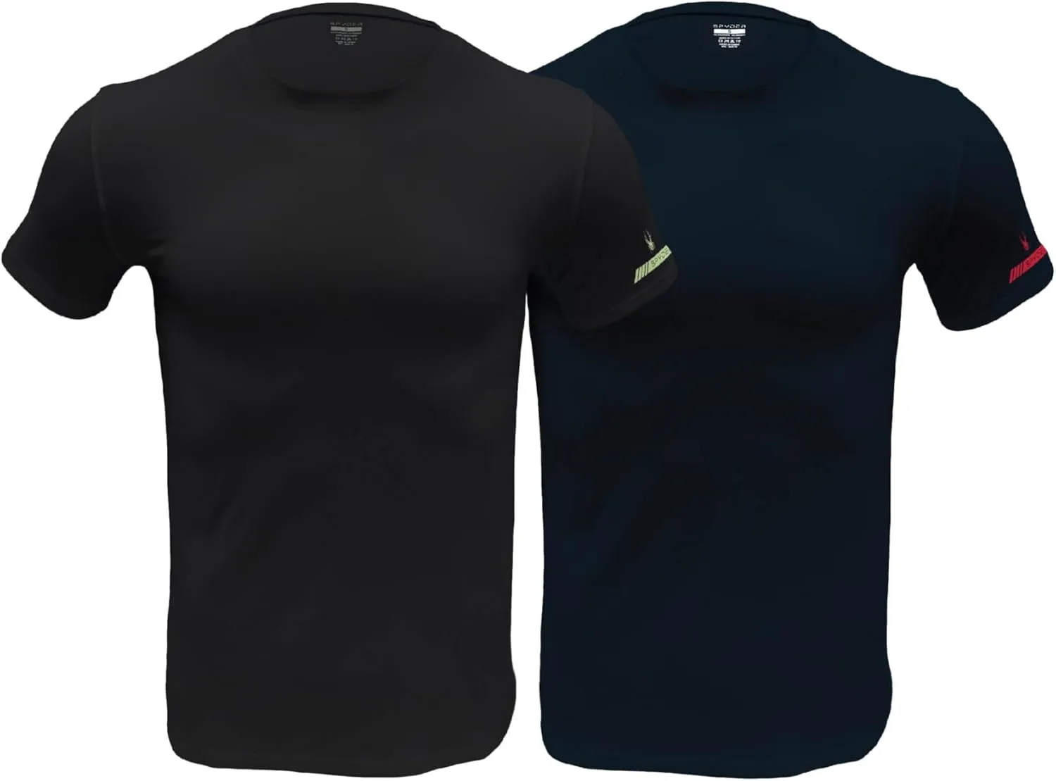 Spyder Mens Performance Moisture Wicking Crew Neck Undershirts/Ultra Soft Stretch Sports T-Shirt