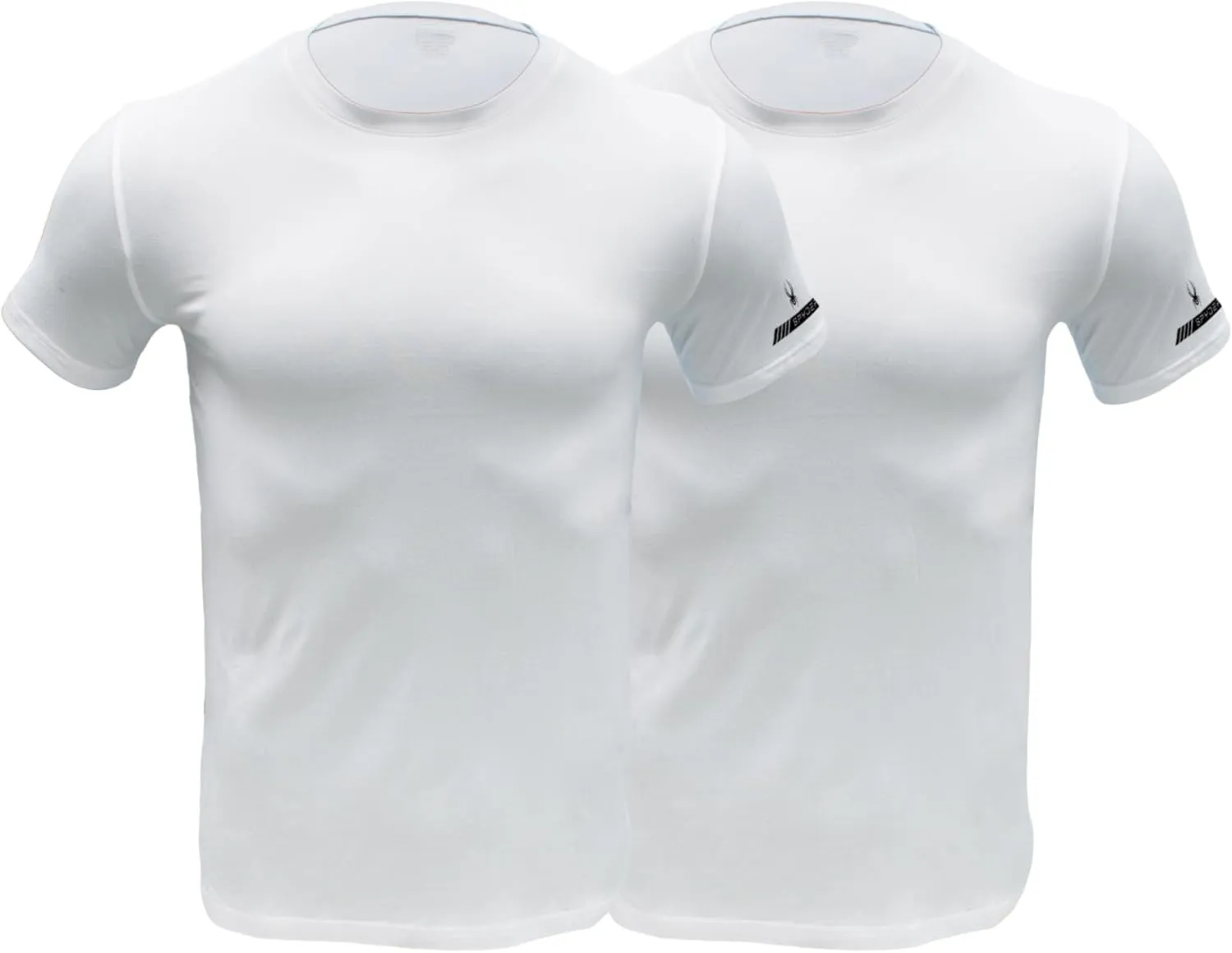 Spyder Mens Performance Moisture Wicking Crew Neck Undershirts/Ultra Soft Stretch Sports T-Shirt