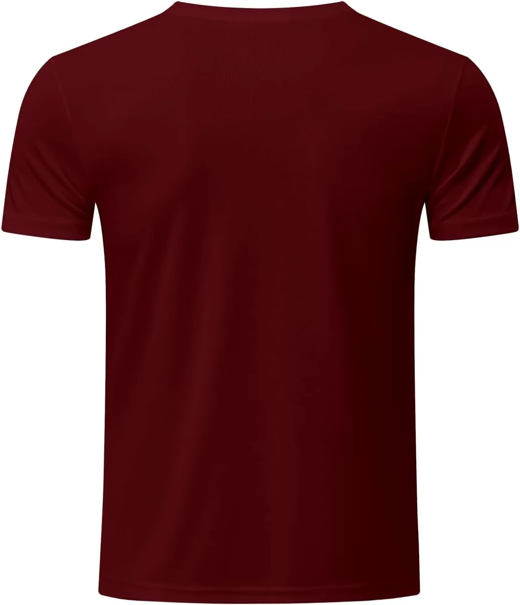 TanBridge Sweat Wicking Exercise UV Shirts for Men Short Sleeve Quick Dry Breathable T-Shirts Athletic Running Gym Sport