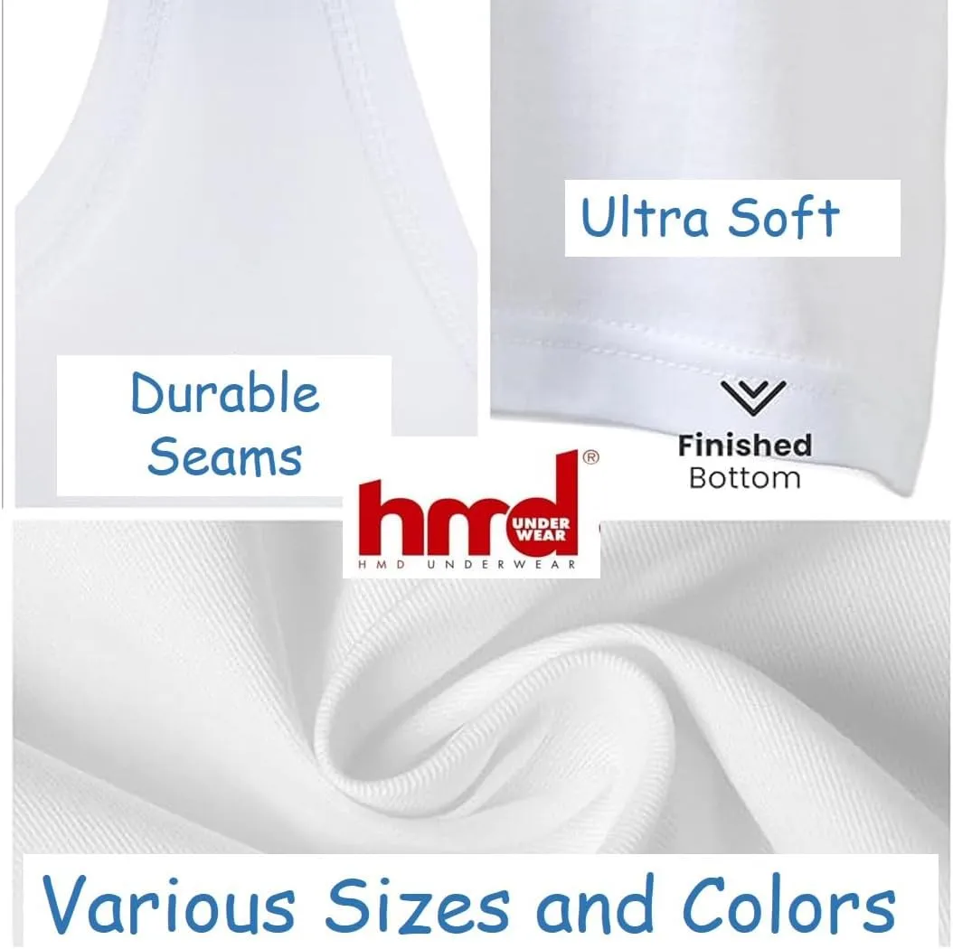 Tank Tops Men Mens Undershirts 100% All Cotton Soft Classic Fit White Black
