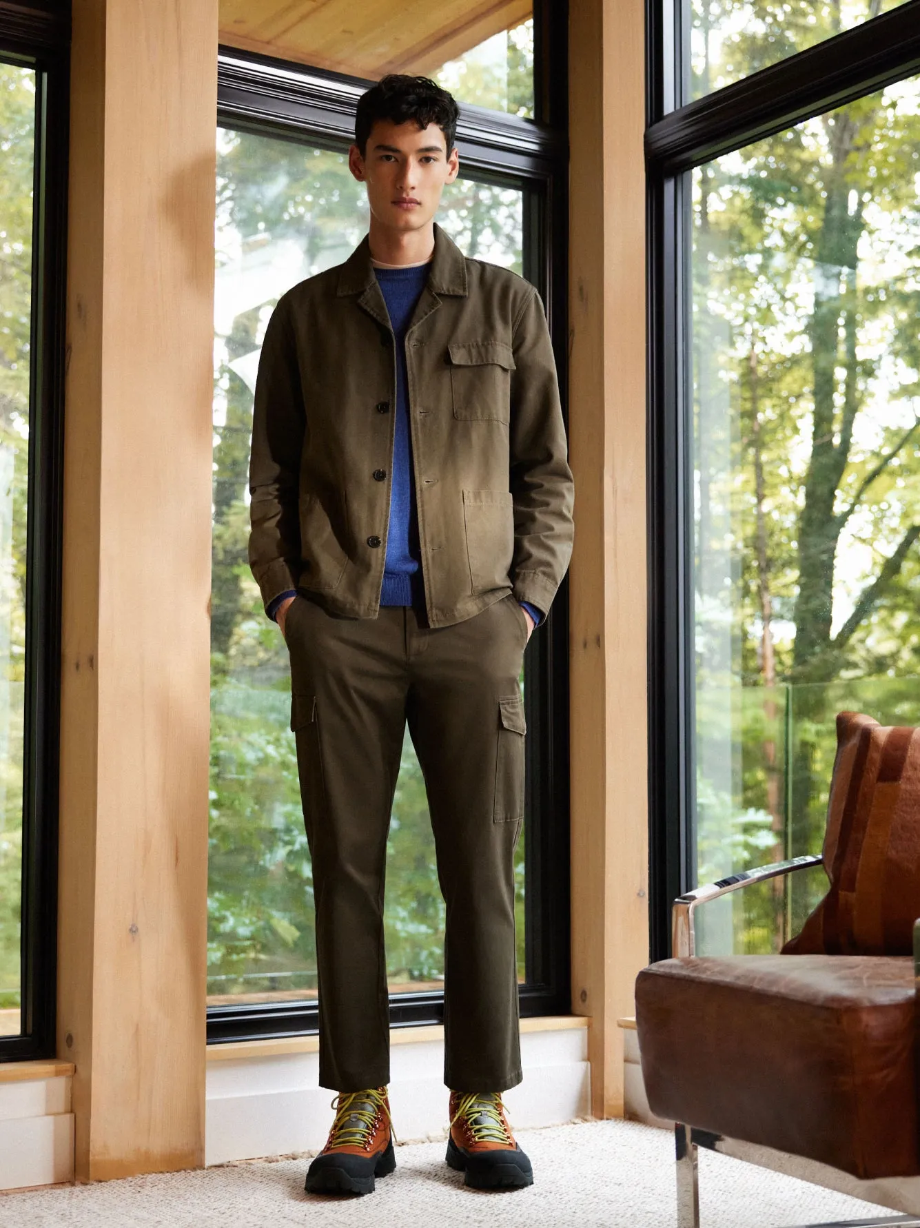 The Chore Overshirt in Dark Taupe