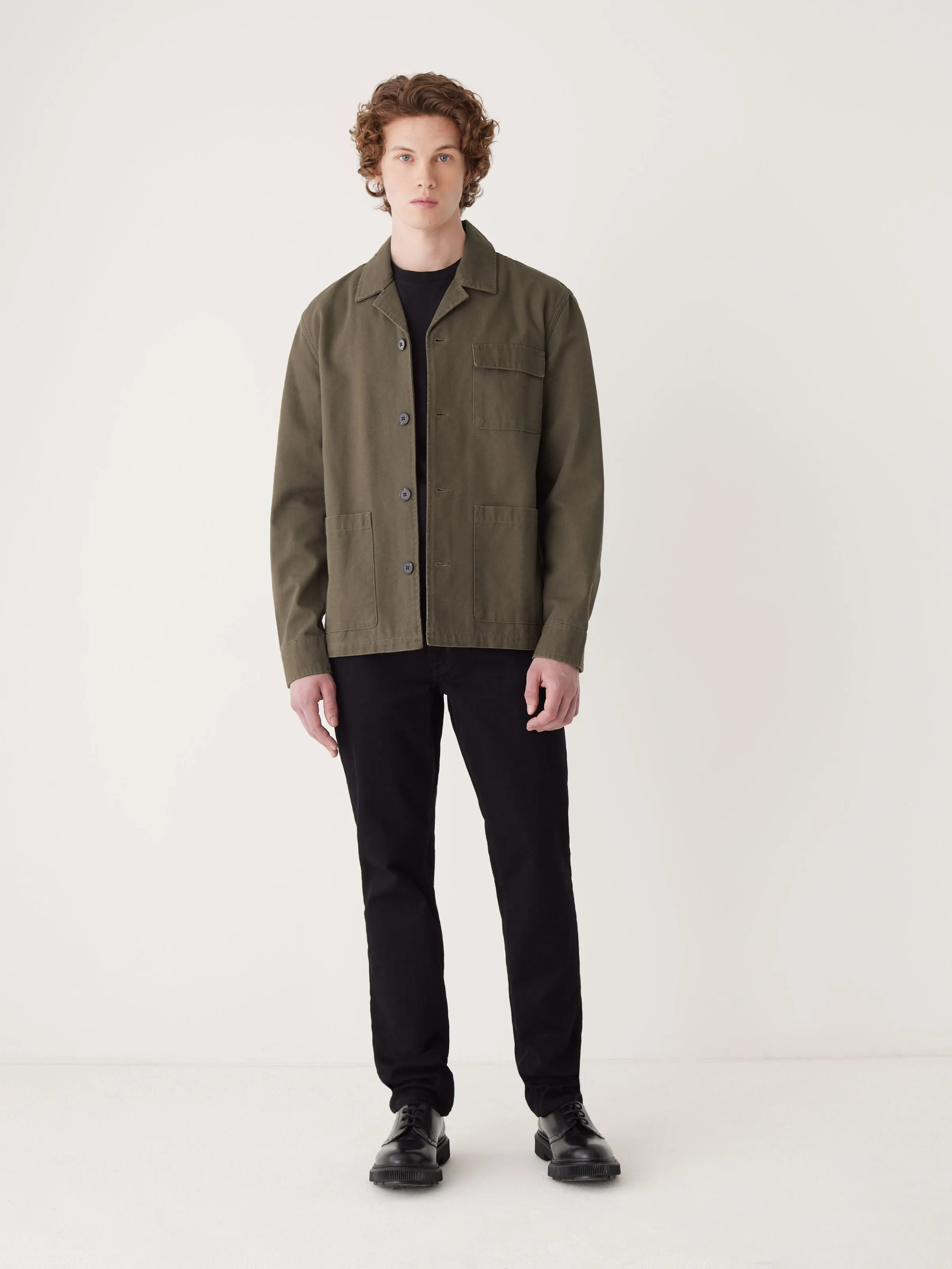 The Chore Overshirt in Dark Taupe