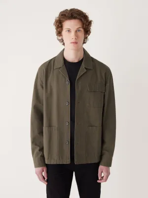 The Chore Overshirt in Dark Taupe