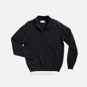 The Dark Grey Brewer Mock Neck Sweater