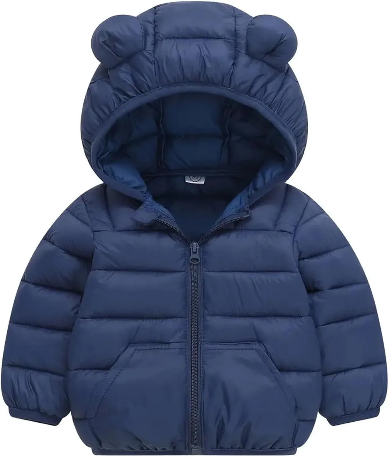 Toddler Winter Coats Puffer Padded Jacket Baby Boys Girls Bear Hoods Down Jacket Light Weight Infant Outerwear