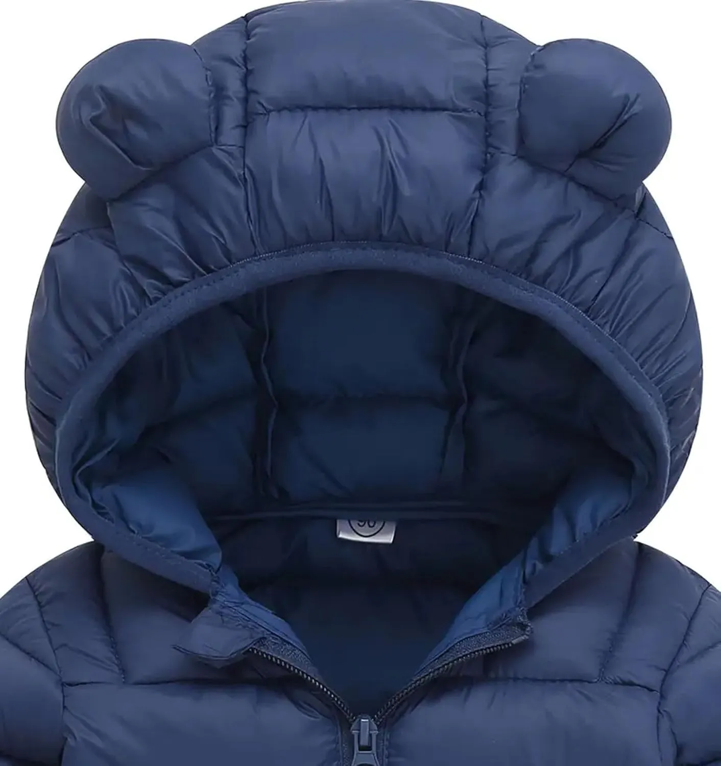 Toddler Winter Coats Puffer Padded Jacket Baby Boys Girls Bear Hoods Down Jacket Light Weight Infant Outerwear