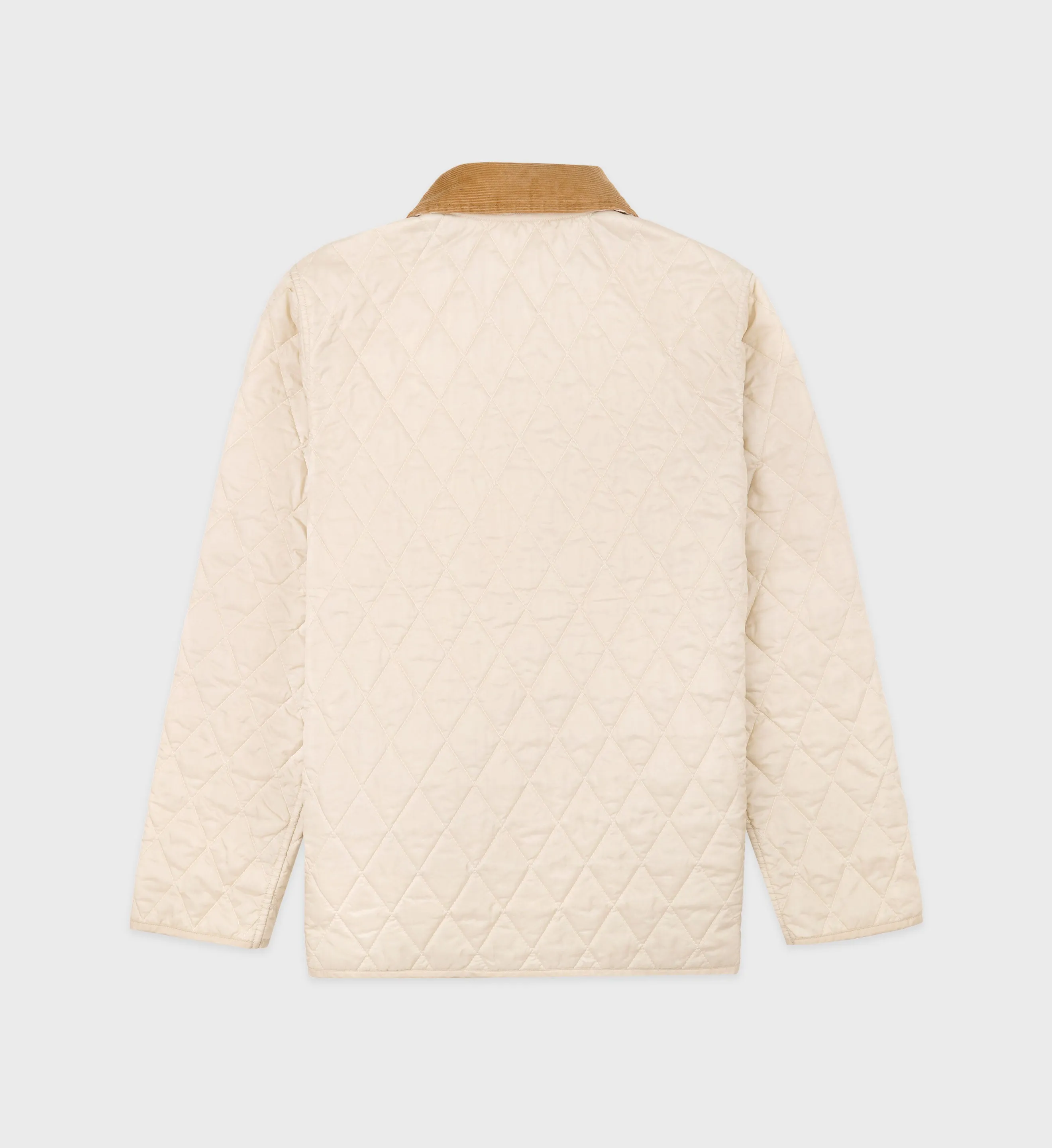Vendome Quilted Jacket - Cream/Tan
