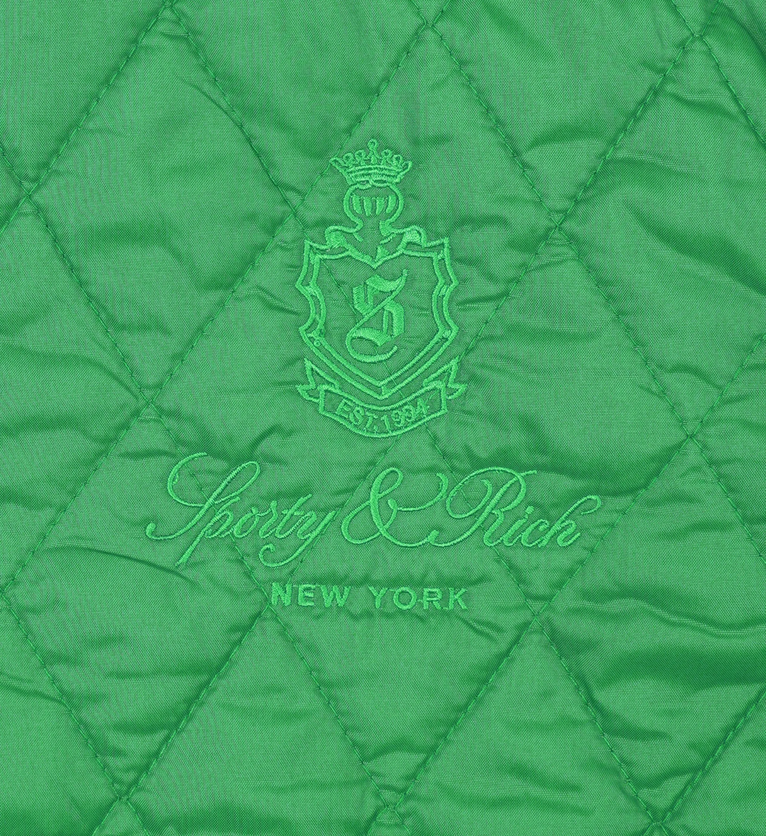 Vendome Quilted Jacket - Verde/Tan