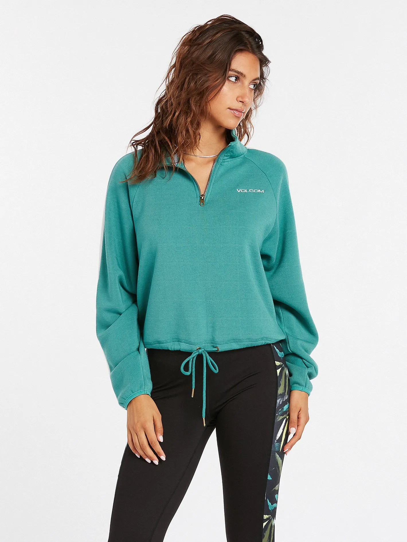 Way Stacked Mock Neck - Jade