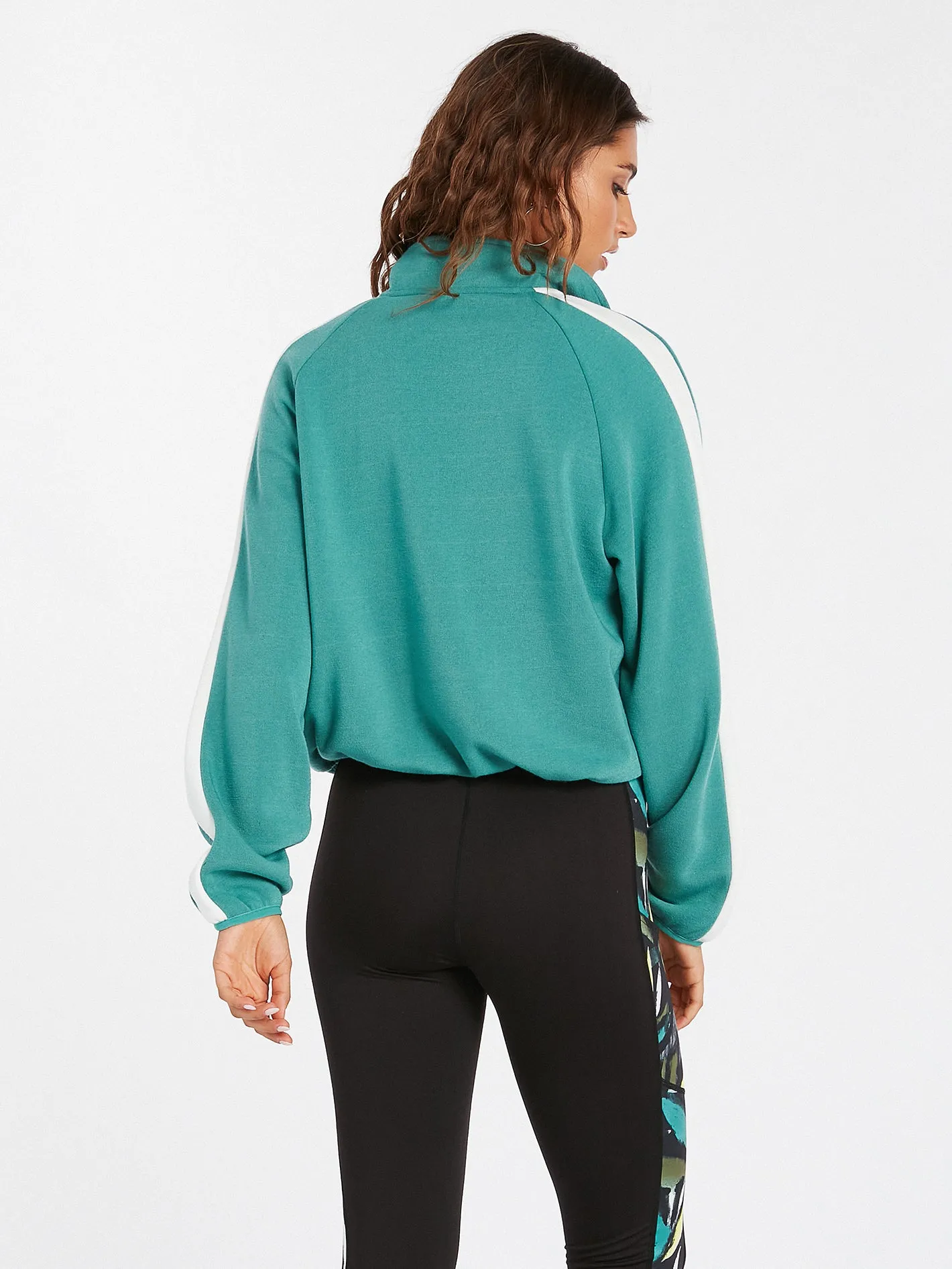 Way Stacked Mock Neck - Jade