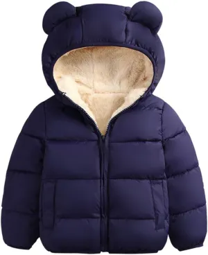 Winter Coats for Toddler Kids Baby Boys Girls Padded Light Puffer Jacket Outerwear Infant Down Jacket with Hoods