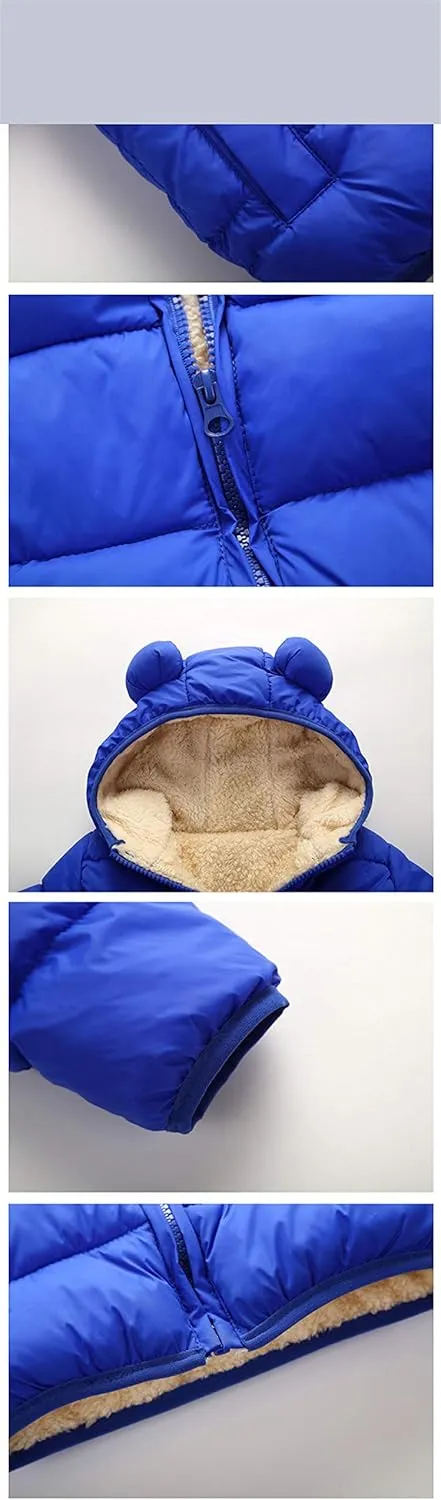 Winter Coats for Toddler Kids Baby Boys Girls Padded Light Puffer Jacket Outerwear Infant Down Jacket with Hoods