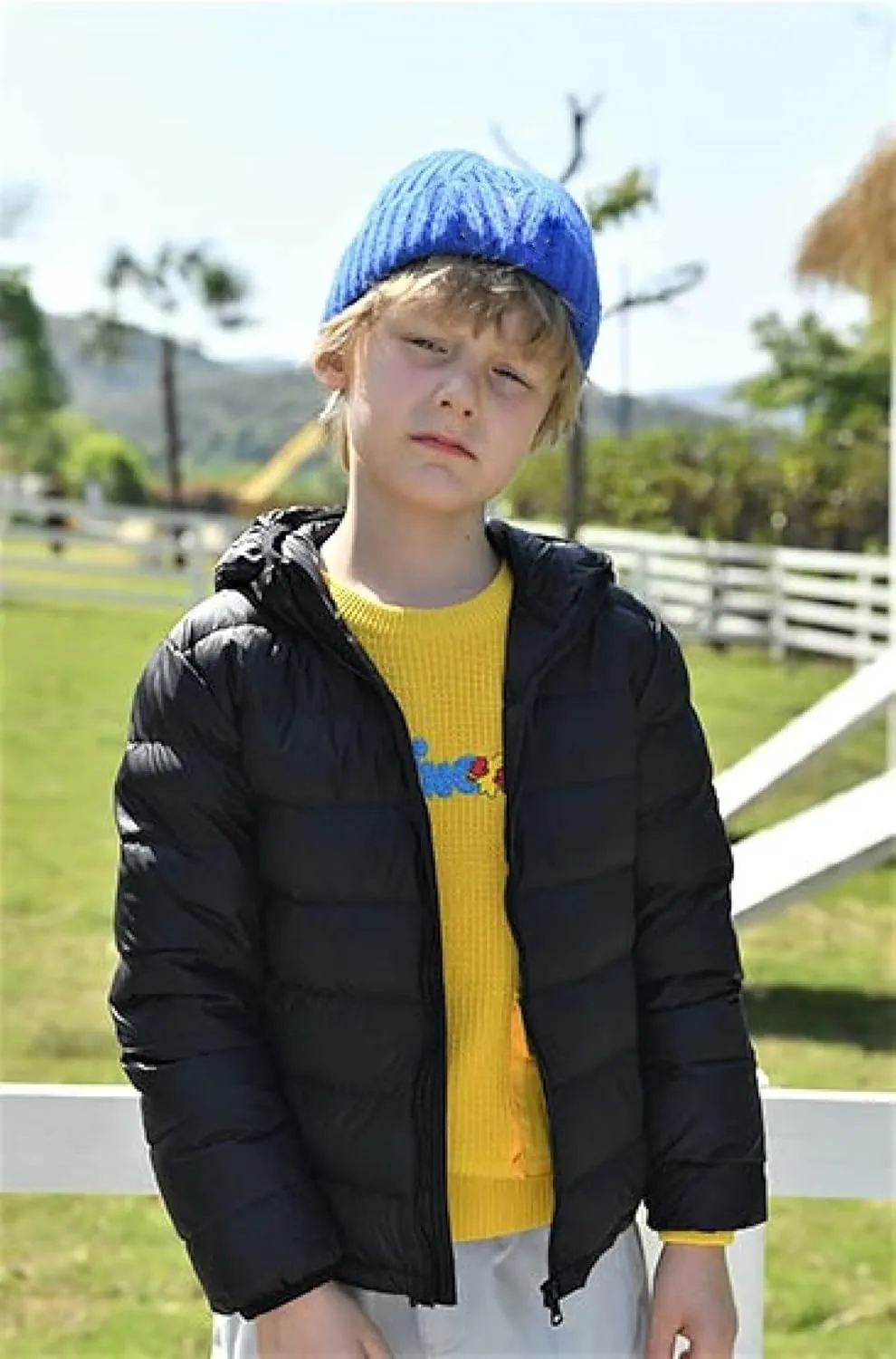 Winter Coats Puffer Padded Jacket for Toddler Boys Girls Kids Light Outwear Cute Bear Ears with Hoods Clothing