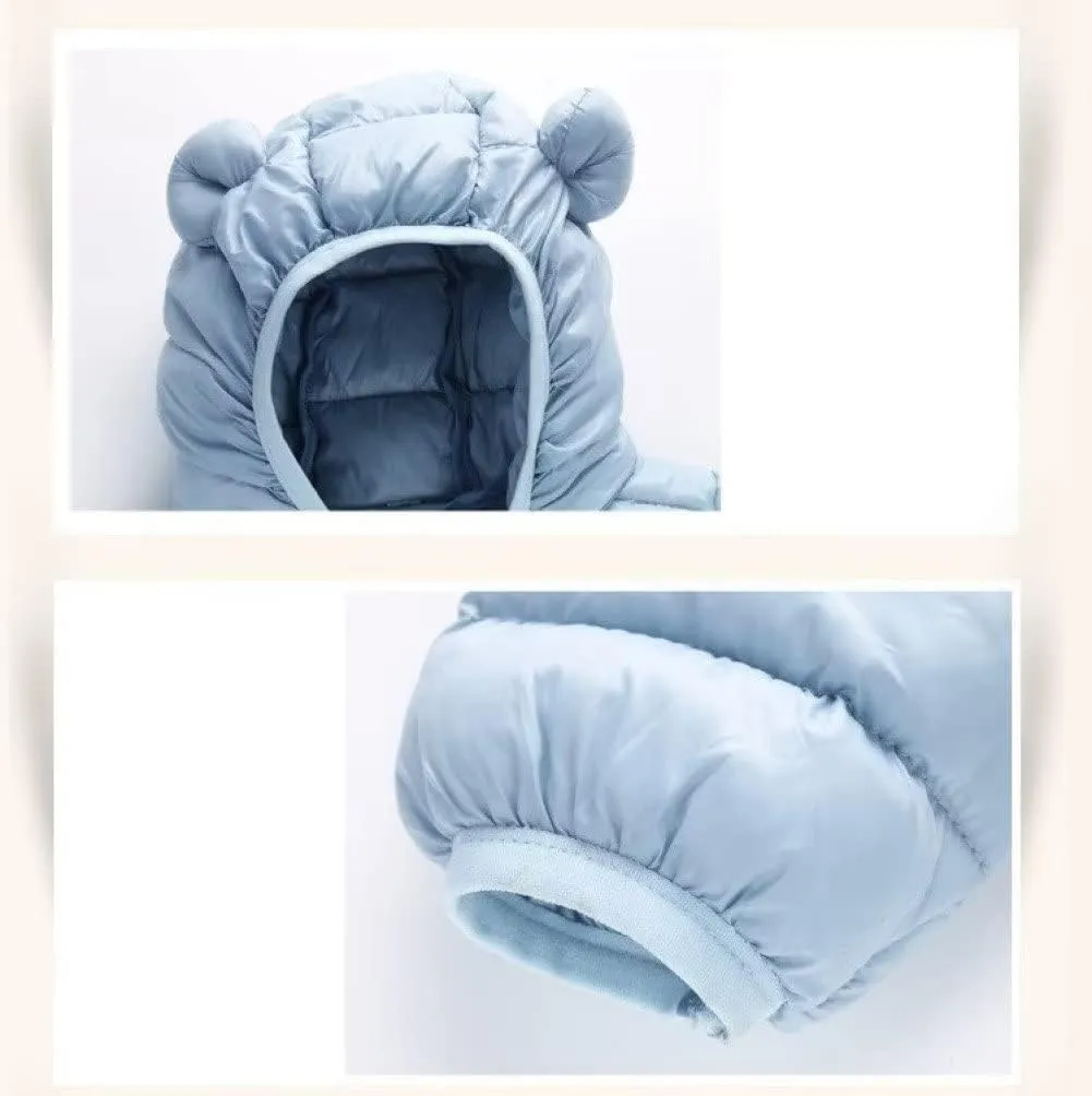 Winter Coats Puffer Padded Jacket for Toddler Boys Girls Kids Light Outwear Cute Bear Ears with Hoods Clothing