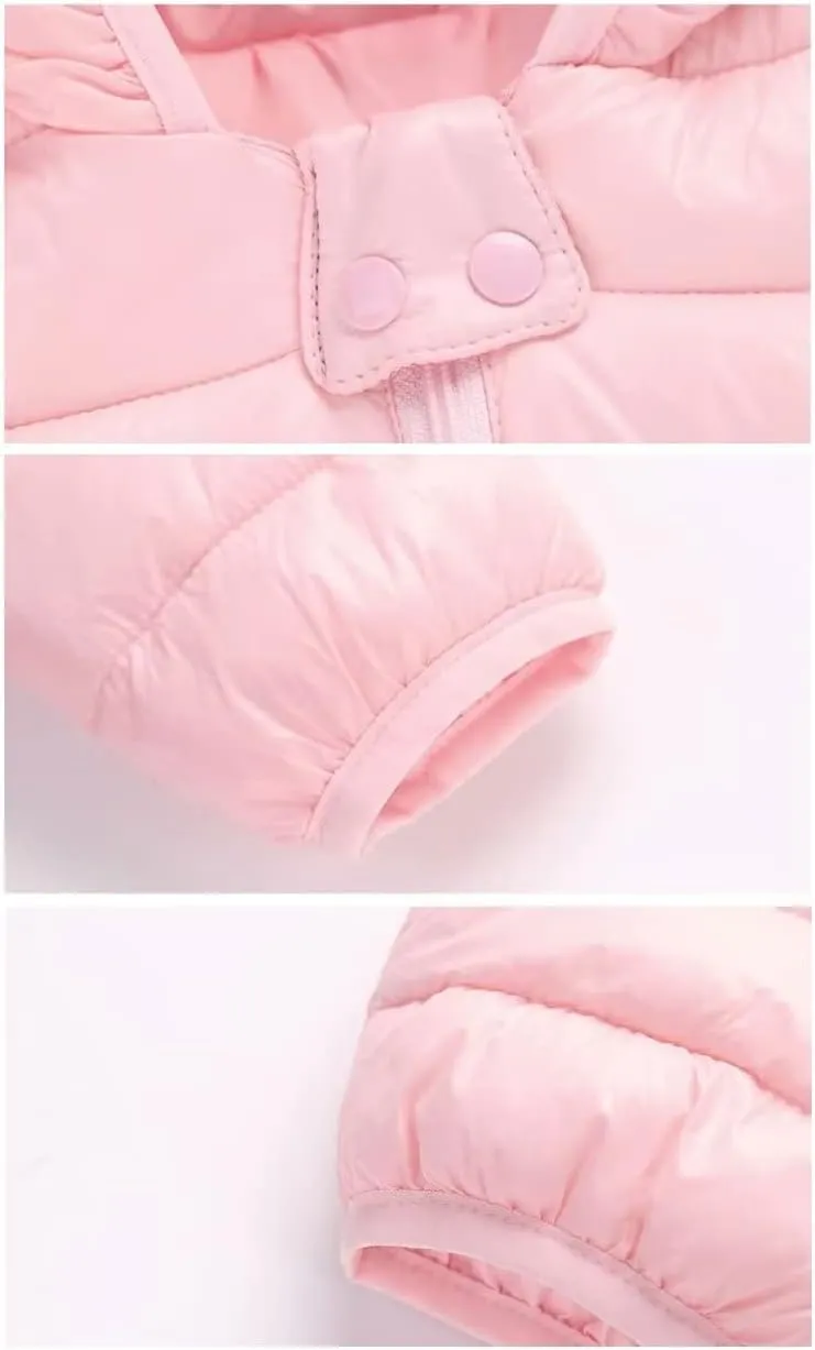 Winter Coats Puffer Padded Jacket for Toddler Boys Girls Kids Light Outwear Cute Bear Ears with Hoods Clothing