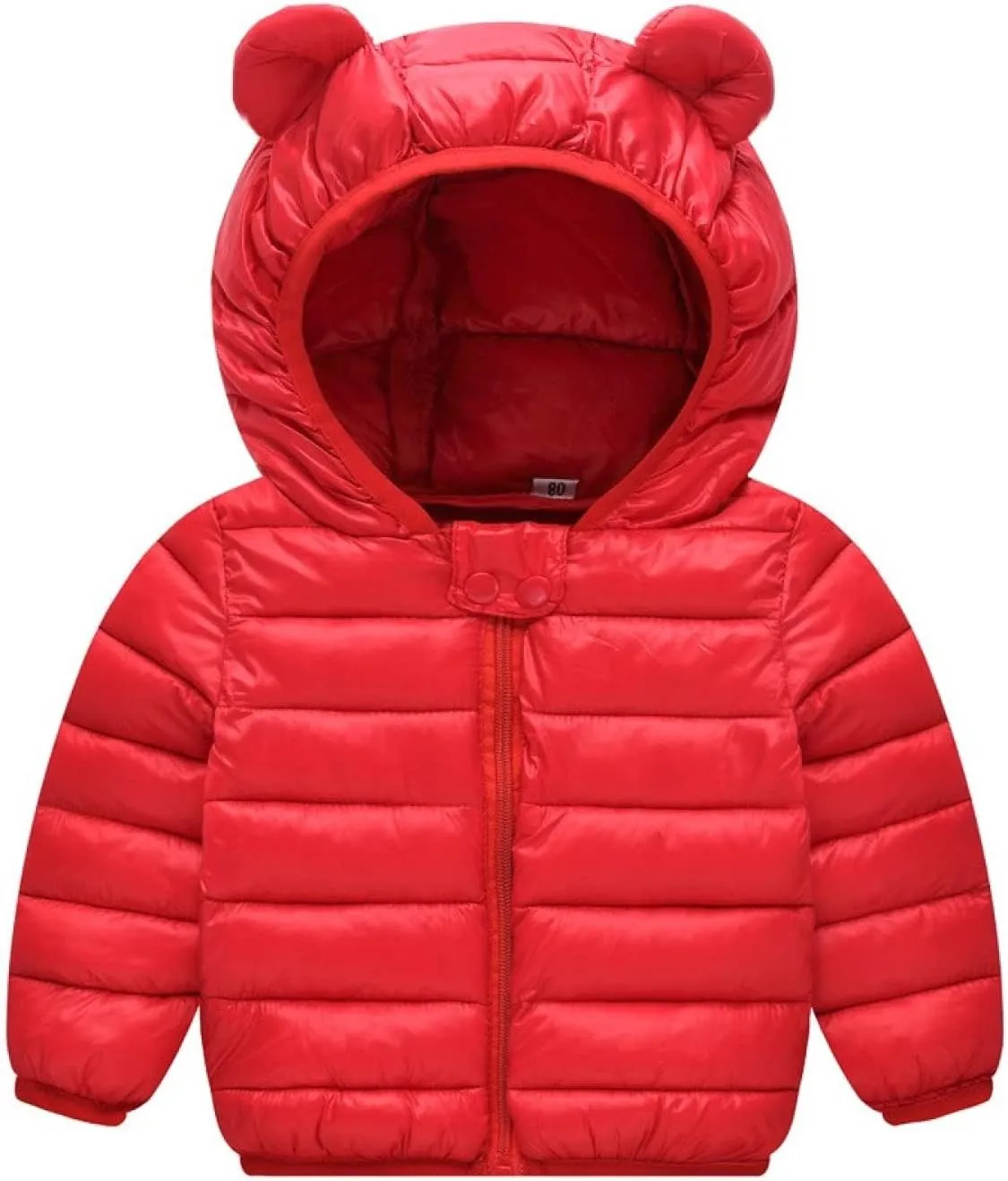 Winter Coats Puffer Padded Jacket for Toddler Boys Girls Kids Light Outwear Cute Bear Ears with Hoods Clothing