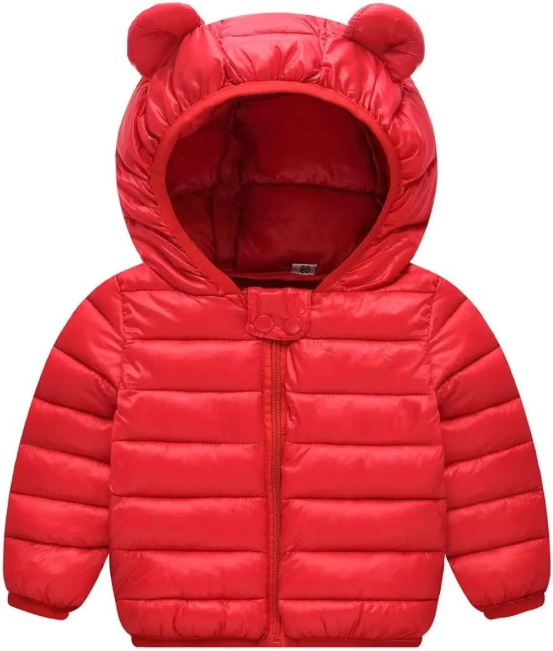 Winter Coats Puffer Padded Jacket for Toddler Boys Girls Kids Light Outwear Cute Bear Ears with Hoods Clothing