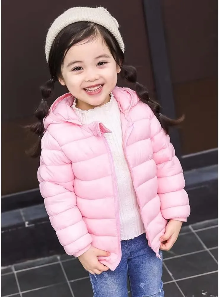 Winter Coats Puffer Padded Jacket for Toddler Boys Girls Kids Light Outwear Cute Bear Ears with Hoods Clothing