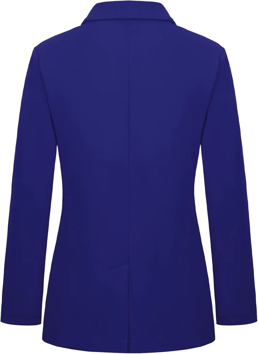 Womens Blazer One Button Jacket Suits Notched Lapel Casual Work Office Long Sleeve Blazer with Pockets