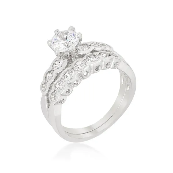 Women's Graduated Wedding Ring Set