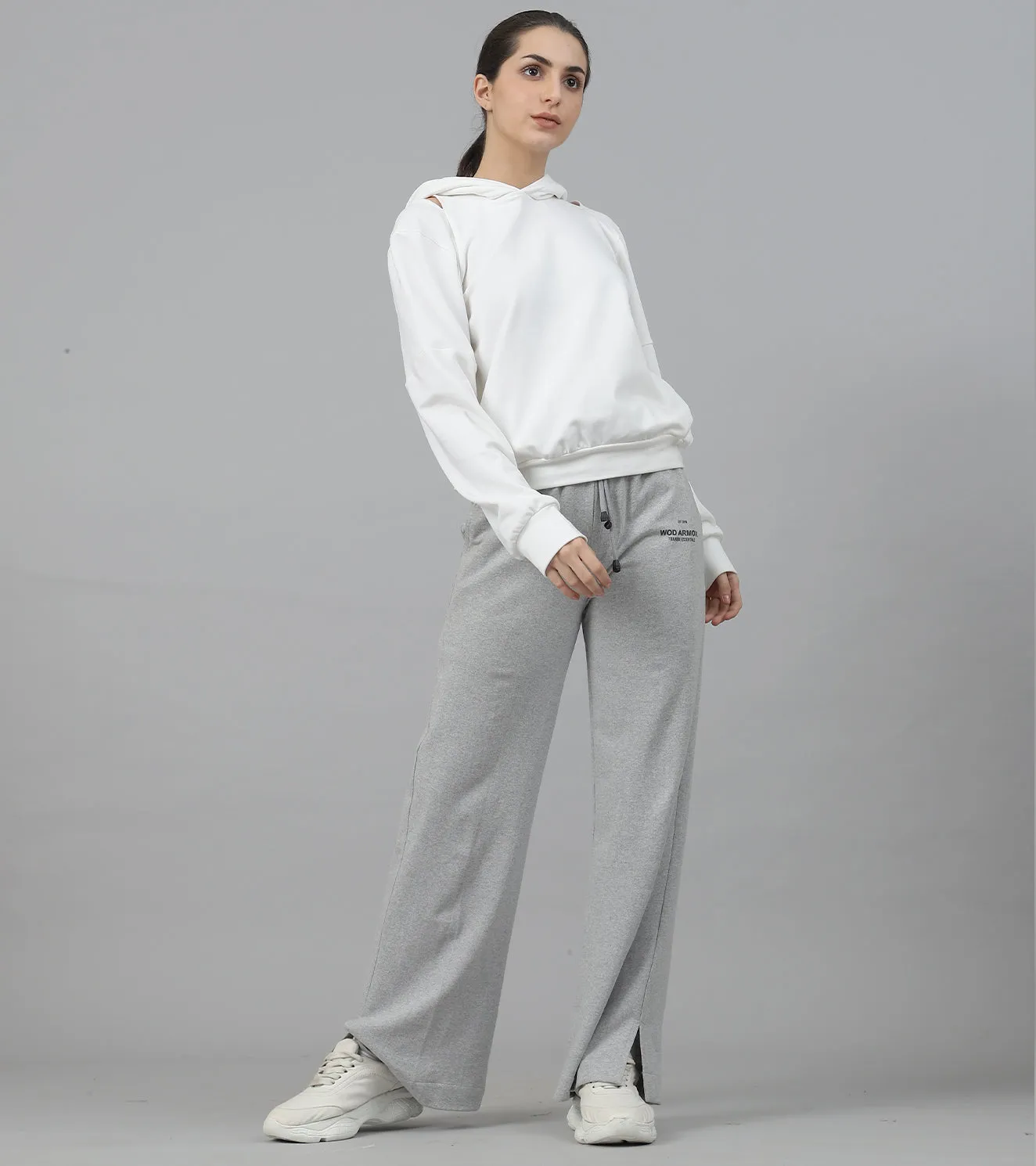 Women's Serenity Boot Cut Track Pants (grey )