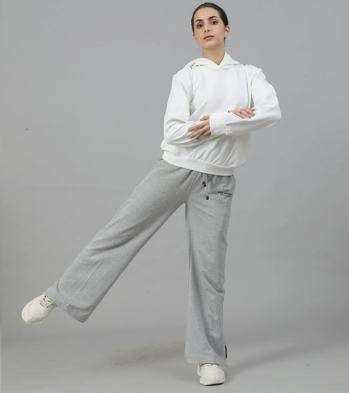 Women's Serenity Boot Cut Track Pants (grey )