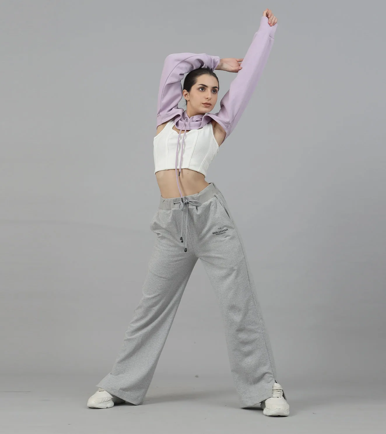 Women's Serenity Boot Cut Track Pants (grey )