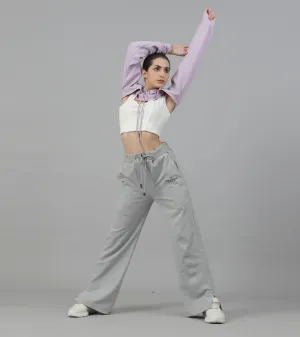 Women's Serenity Boot Cut Track Pants (grey )