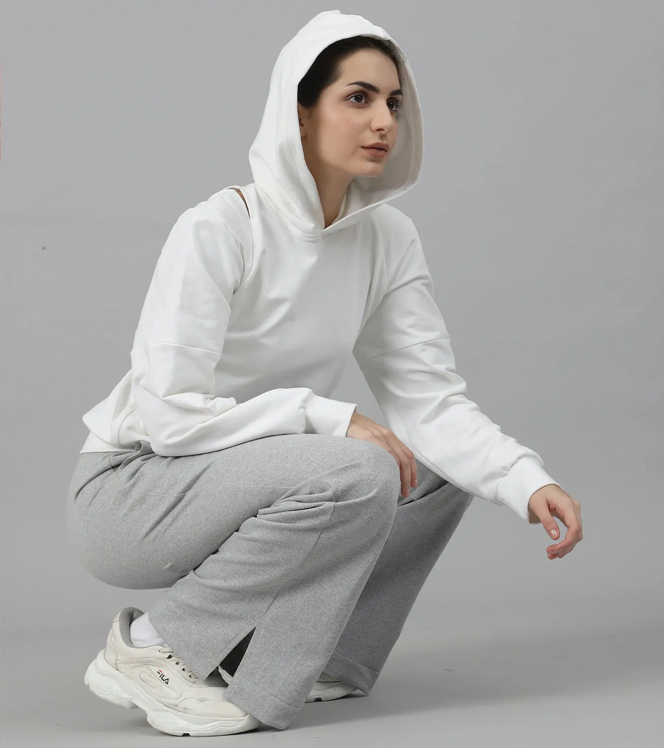 Women's Serenity Boot Cut Track Pants (grey )