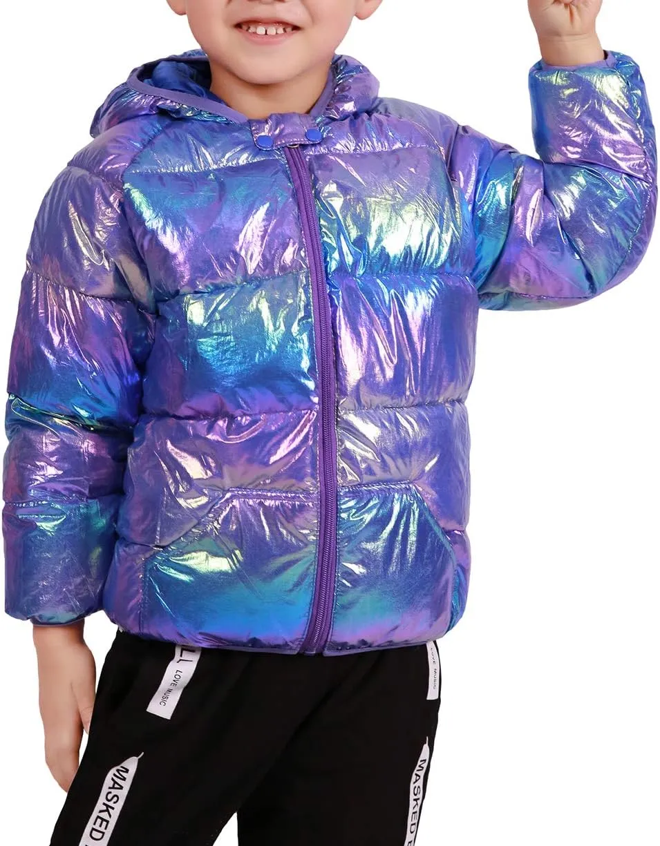 WUSENST Baby Boys Girls Winter Coats Hoods Light Puffer Down Jacket Outwear