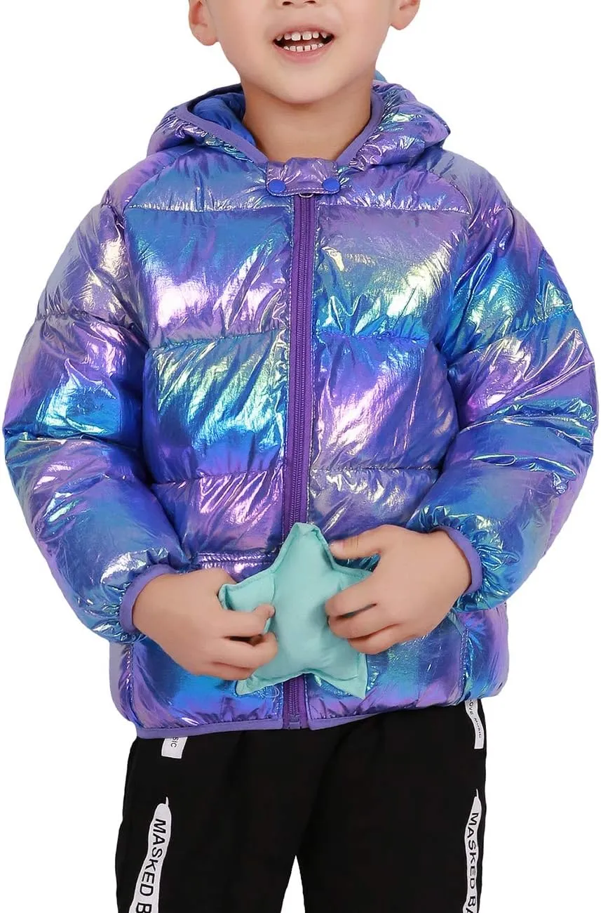 WUSENST Baby Boys Girls Winter Coats Hoods Light Puffer Down Jacket Outwear