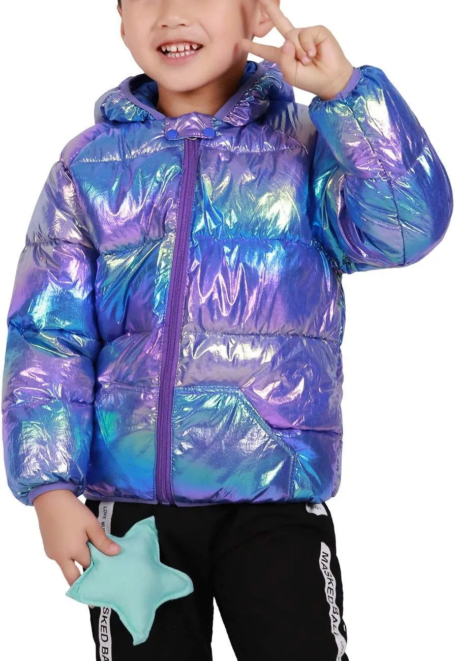 WUSENST Baby Boys Girls Winter Coats Hoods Light Puffer Down Jacket Outwear