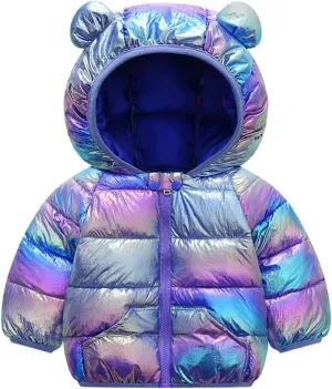 WUSENST Baby Boys Girls Winter Coats Hoods Light Puffer Down Jacket Outwear