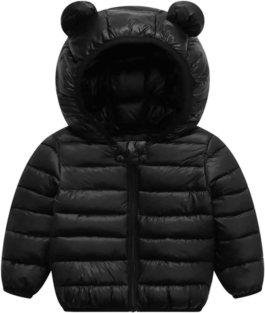 XMWEALTHY Baby Boys Girls Winter Coats Toddler Bear Hoods Down Jacket Infant Kids Light Puffer Padded Outwear 6M-3T