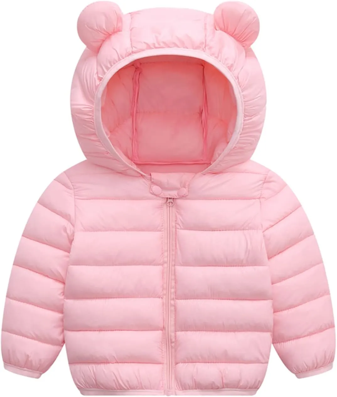 XMWEALTHY Baby Boys Girls Winter Coats Toddler Bear Hoods Down Jacket Infant Kids Light Puffer Padded Outwear 6M-3T